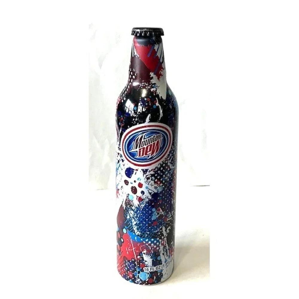 Lot Of 4 Mt Dew Aluminum Bottles RARE UNOPENED 2008 Collectibles ALL‎ Different